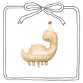 Ballon Dino Happy Birthday