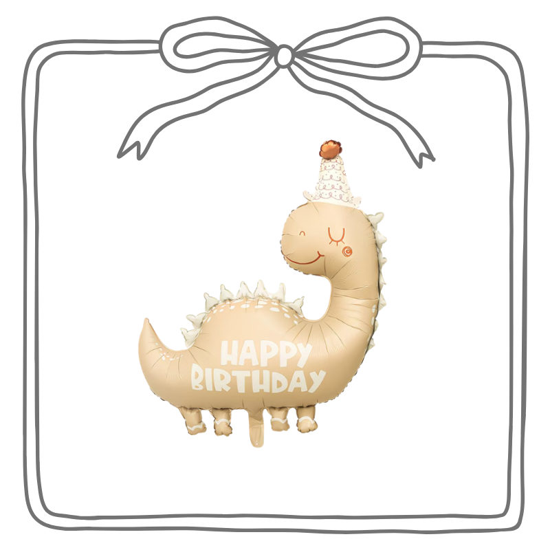 Ballon Dino Happy Birthday