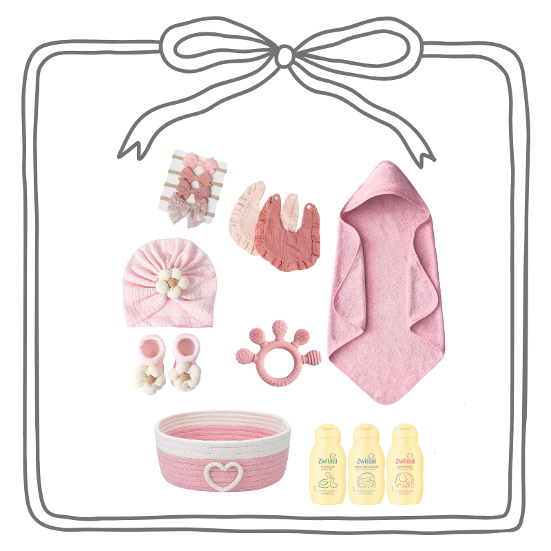 Cadeau set Baby roze