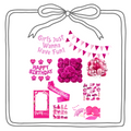 Thema Pink Feestpakket - Compleet voor 25 personen