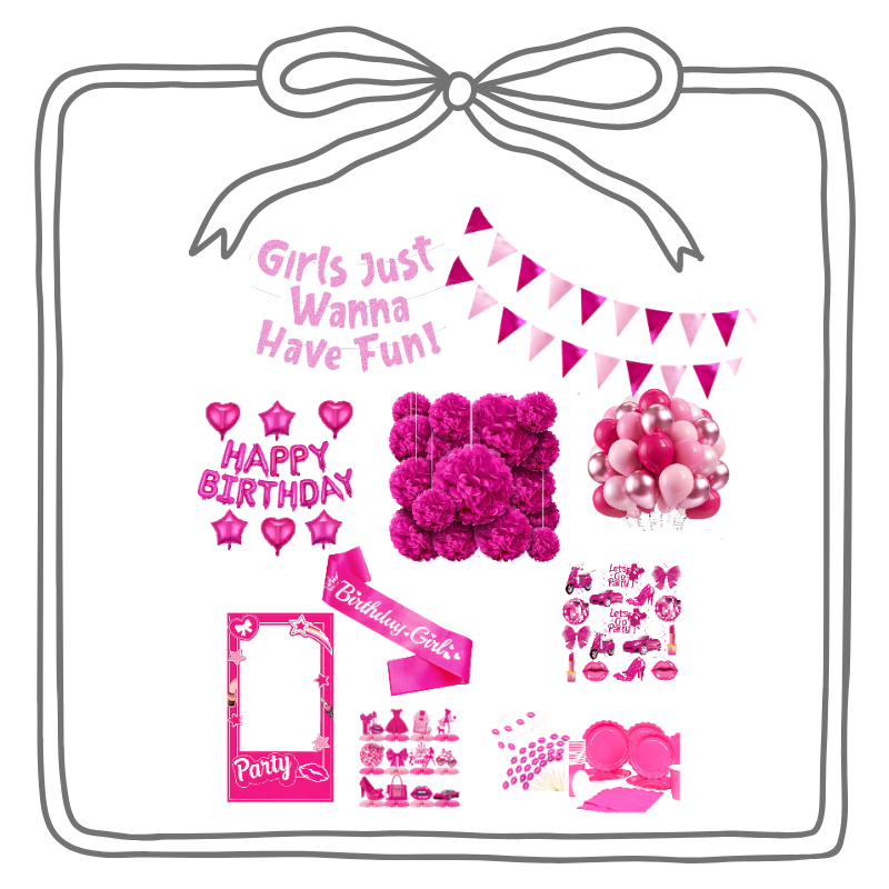 Thema Pink Feestpakket - Compleet voor 25 personen