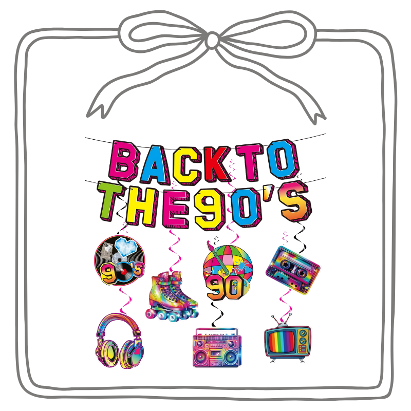 Retro jaren 90 feestpakket deluxe