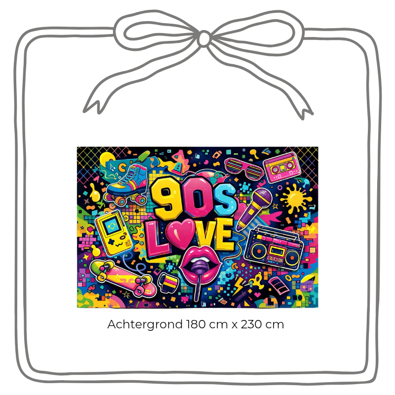 Retro jaren 90 feestpakket deluxe